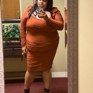 Burnt orange dres
